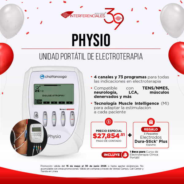 Equipo de electroterapia y ultrasonido Chattanooga Physio para fisioterapia y rehabilitaci&oacute;n