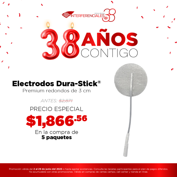 Electrodos Dura-Stick® Premium redondos de 3cm